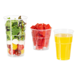 Clear Cup en rPET avec repère de niveau