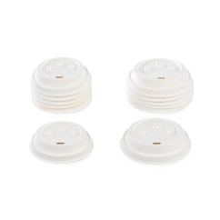 Couvercle en fibre de bois avec ouverture pour boire