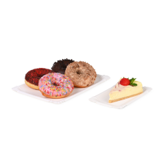 Assiette en carton rectangulaire, non couchée