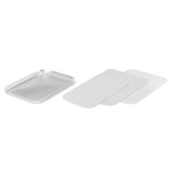 Couvercle pour barquette en aluminium rectangulaire