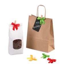 Noeud en satin avec pince en bois