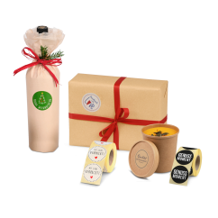 Etiquette ronde à motif sur le rouleau