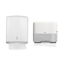 Distributeur d'essuie-mains adapté aux pliages V