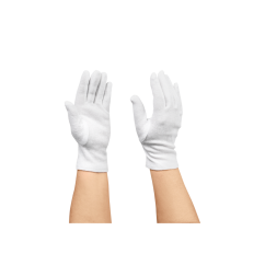 Gant en coton TRICOT, blanc