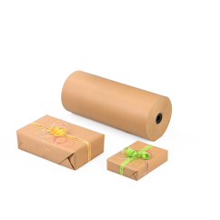Papier cadeau en rouleau, brun