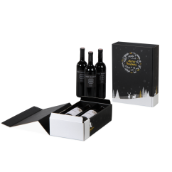 Carton cadeau pour bouteilles MERRY X-MAS