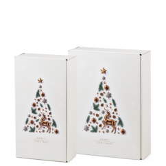 Carton cadeau pour bouteilles X-mas Tree