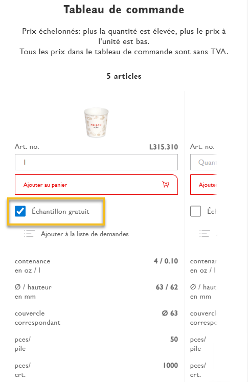 le tableau de commande