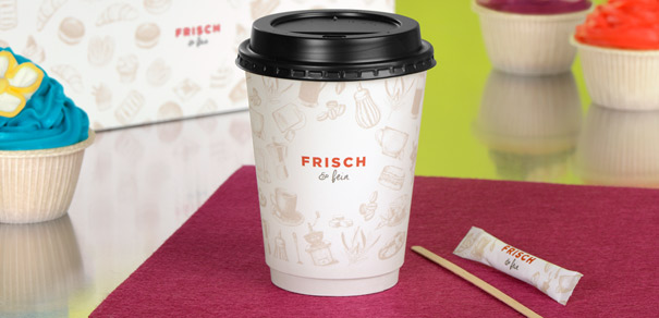 Le logo figure sur tous les articles « FRISCH & fein »
