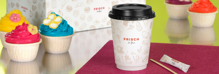 Le logo figure sur tous les articles « FRISCH & fein »