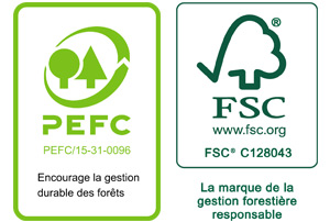 Logo PEFC & FSC Logo PEFC & FSC