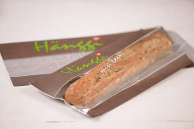 Sacs à bande transparente avec votre logo