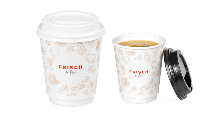 Imprimer les gobelets en carton de FRISCH & fein