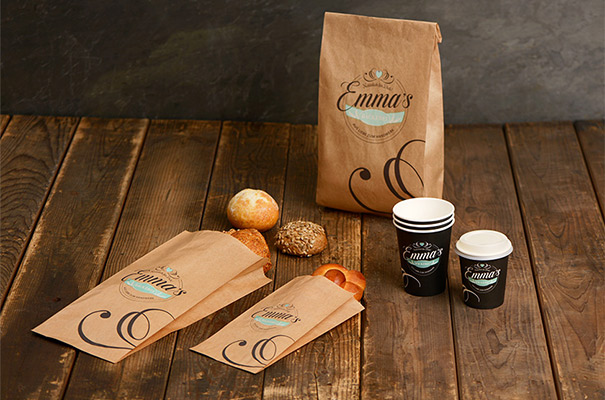 Bedruckte Bäckereiverpackungen