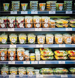 Individuell bedruckte Verpackungen des Restaurants BiteDelite
