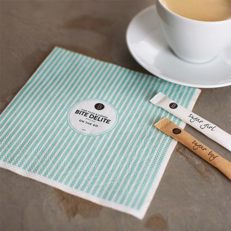 Bedruckte Serviette zum Kaffee 