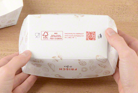 FSC-MIX-zertifizierte Snackschale