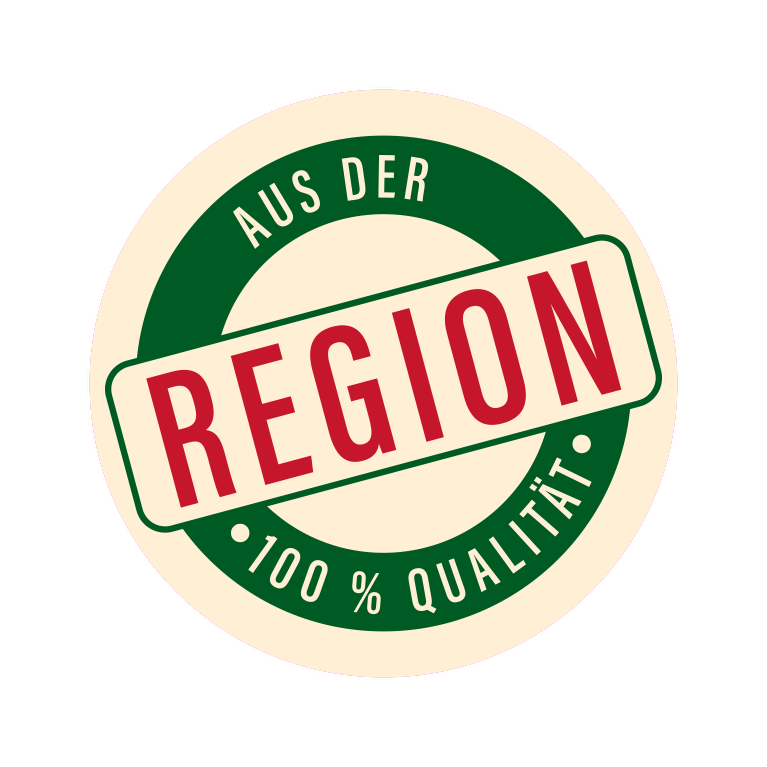 Étiquettes à motifs «Aus der Region - 100% Qualität» Étiquettes à motifs «Aus der Region - 100% Qualität»