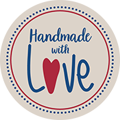 Étiquettes à motifs «Handmade with love» Étiquettes à motifs «Handmade with love»