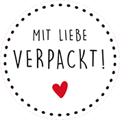 Étiquettes à motifs «Mit Liebe verpackt» Étiquettes à motifs «Mit Liebe verpackt»