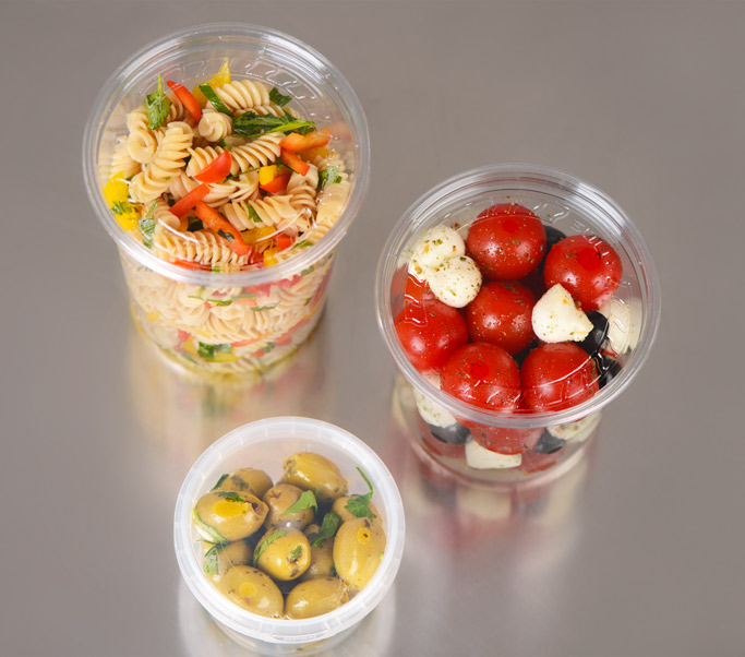 runde Feinkostbecher