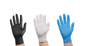 Zum Bereich Hygiene & Arbeitsschutz Nitril-Handschuhe in 3 Farben