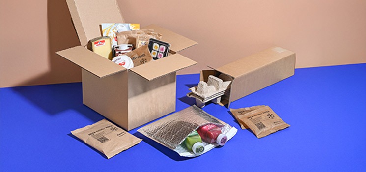 Verpackungen für den Versand von Lebensmitteln