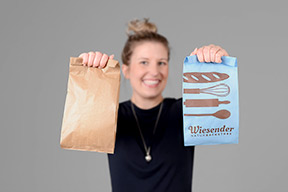 Bedruckte Bäckertüte Bedruckte Bäckertüte
