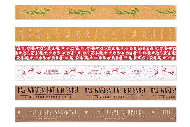 rubans adhésifs imprimés