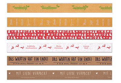 rubans adhésifs imprimés