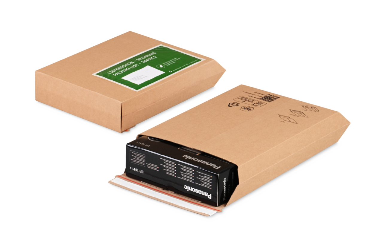 Versandbox E-COMMERCE mit Selbstklebeverschluss