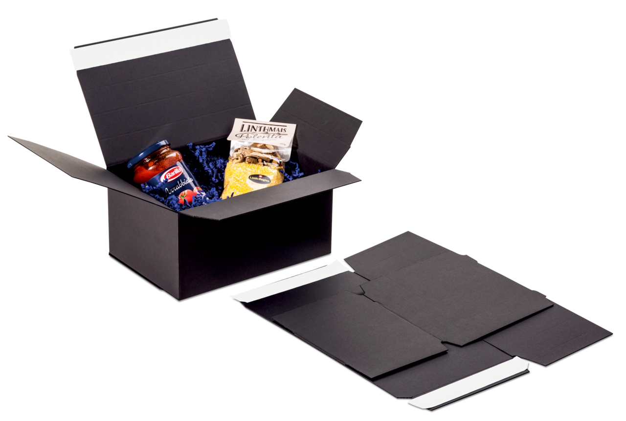 Versandkarton schwarz mit SK-Verschluss FULL BLACK