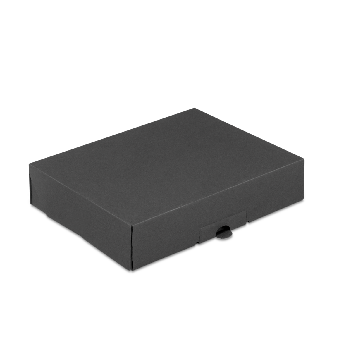 Klappschachtel schwarz mit Steckverschluss FULL BLACK