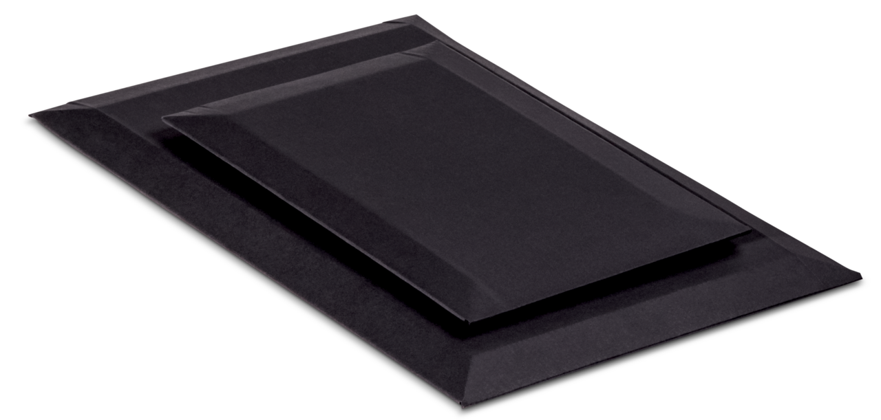 Wellkarton-Versandtasche schwarz FULL BLACK