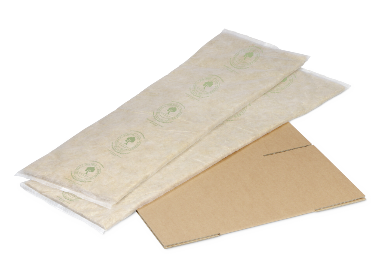flach angeliefert – spart Platz 
