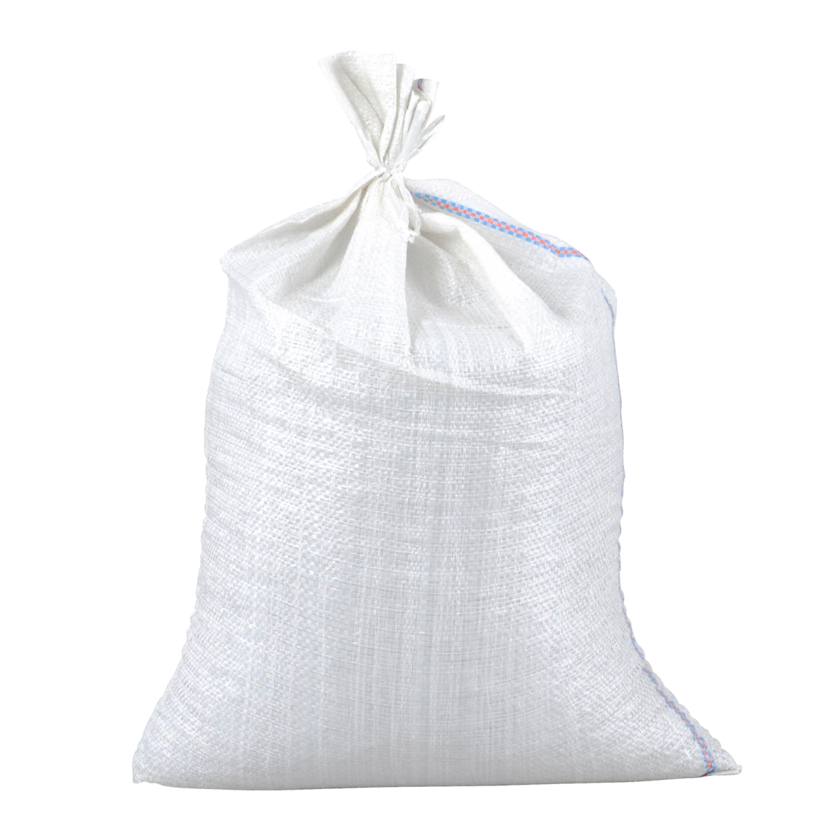 Schliessen Sie den Sack mit der angenähten Schnur.