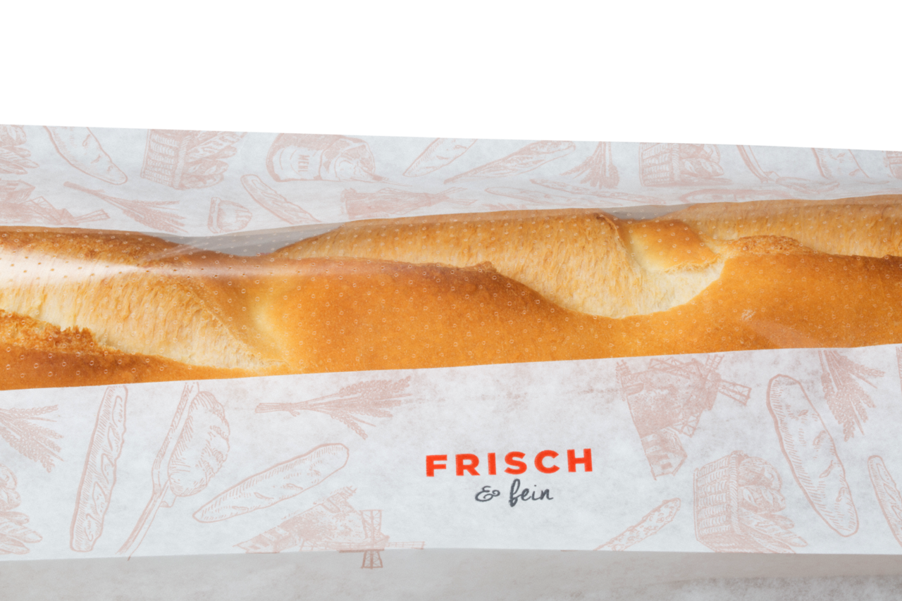 genadelter Sichtstreifen hält den Inhalt frisch