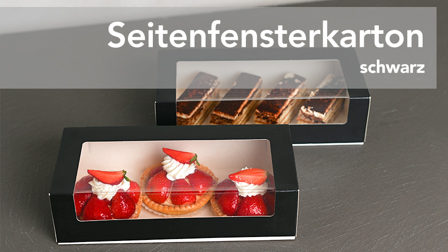 Seitenfensterkarton schwarz