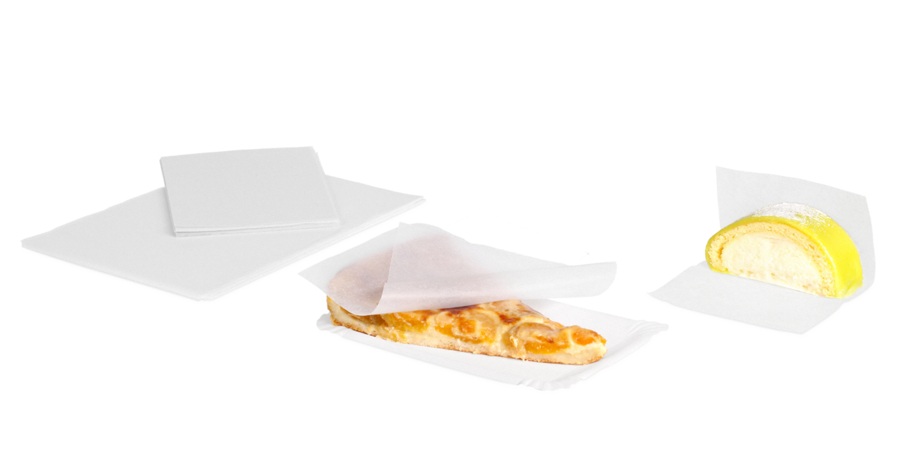 Zuschnitt aus Seidenpapier gewachst