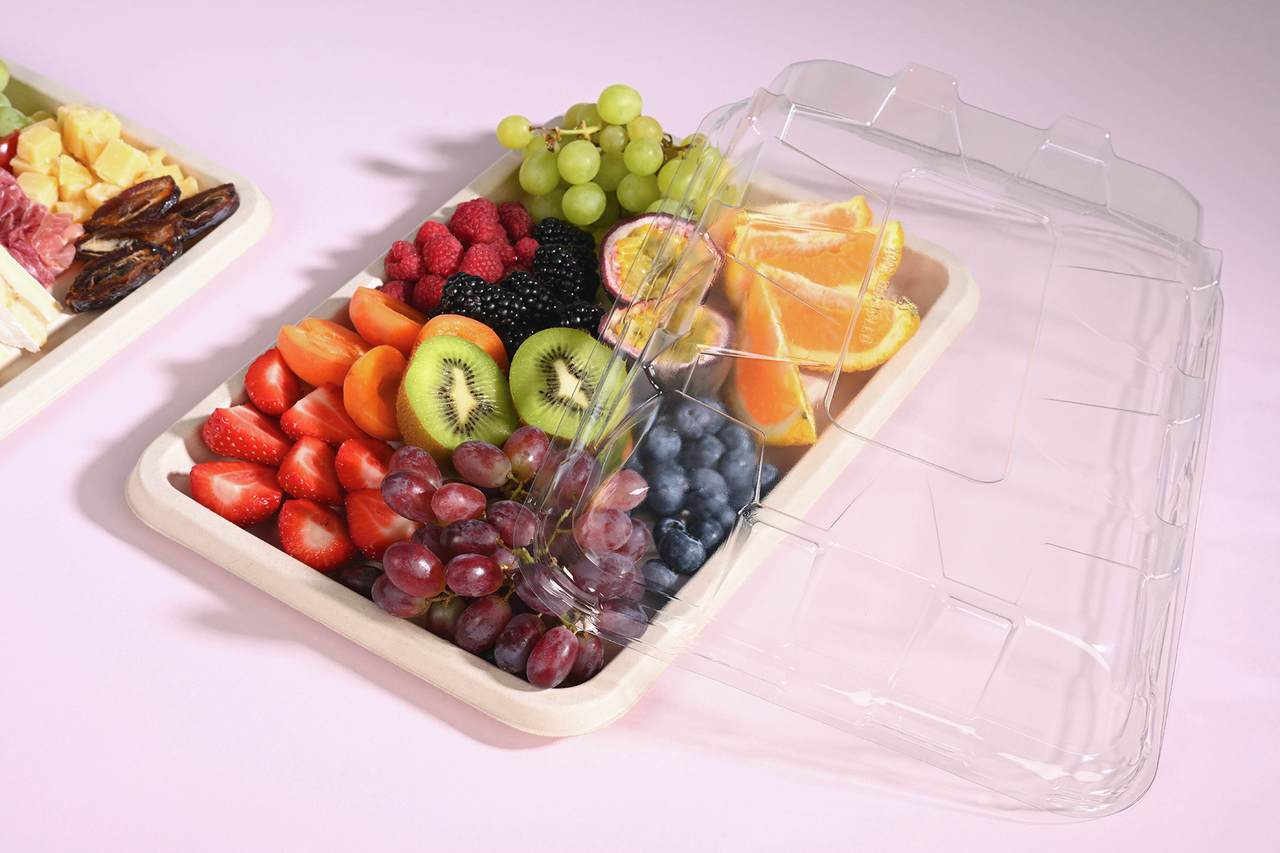 Servierplatte aus Bagasse