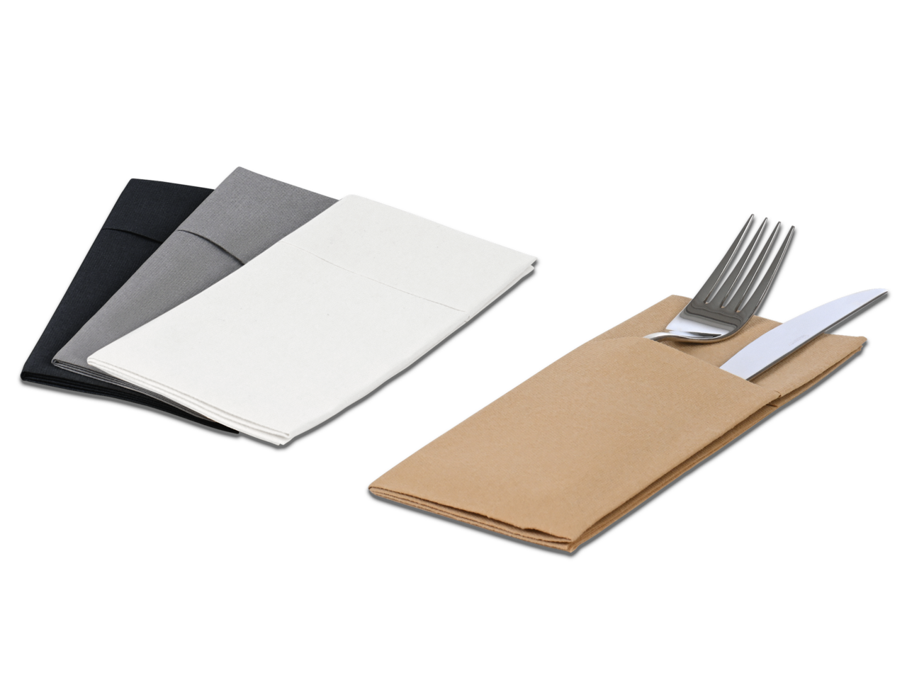 Duni Bio-Duniletto® Slim Besteckseviette 40 x 33 cm