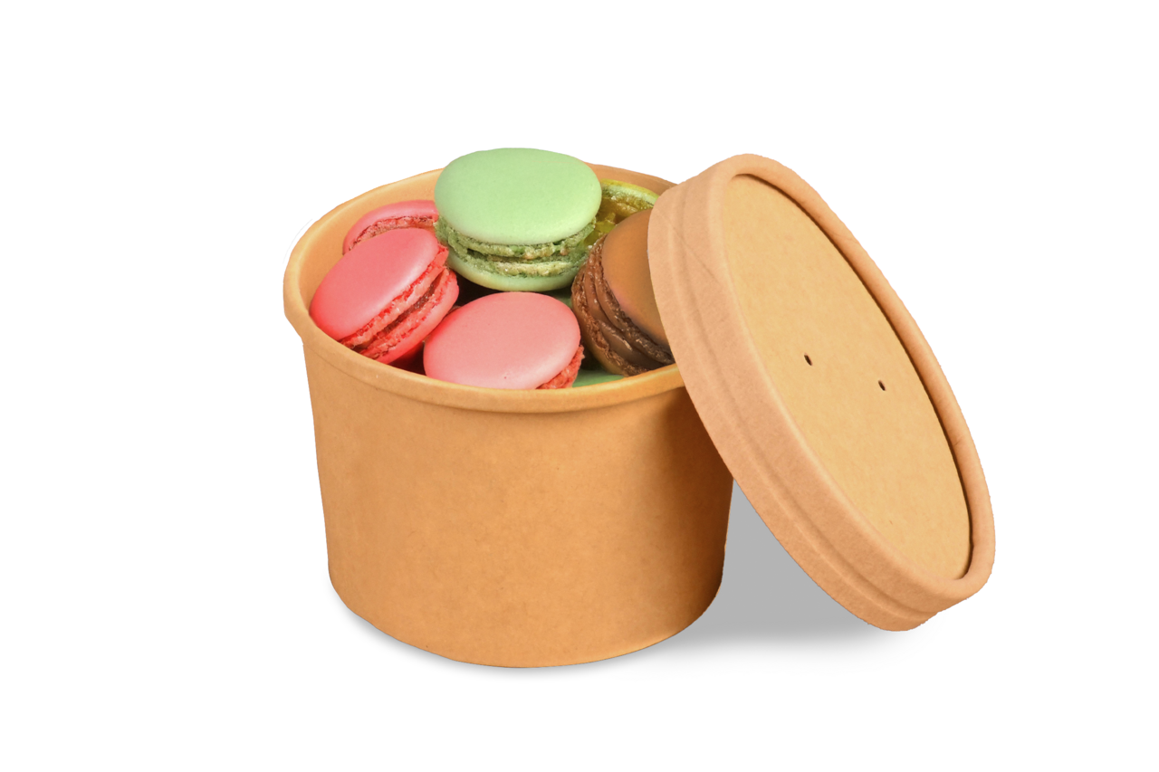 Der geschmacksneutrale Becher ist auch ideal als Geschenkverpackung oder für Plätzchen und Macarons einsetzbar.