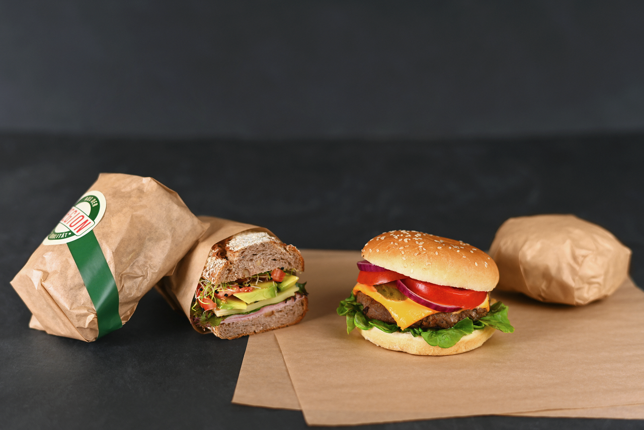 Burger Papier braun 