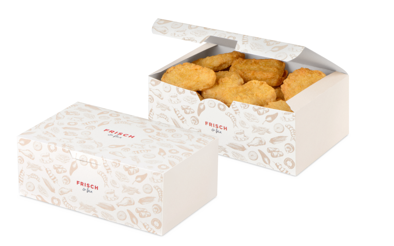 Snack-Faltbox «FRISCH & fein»
