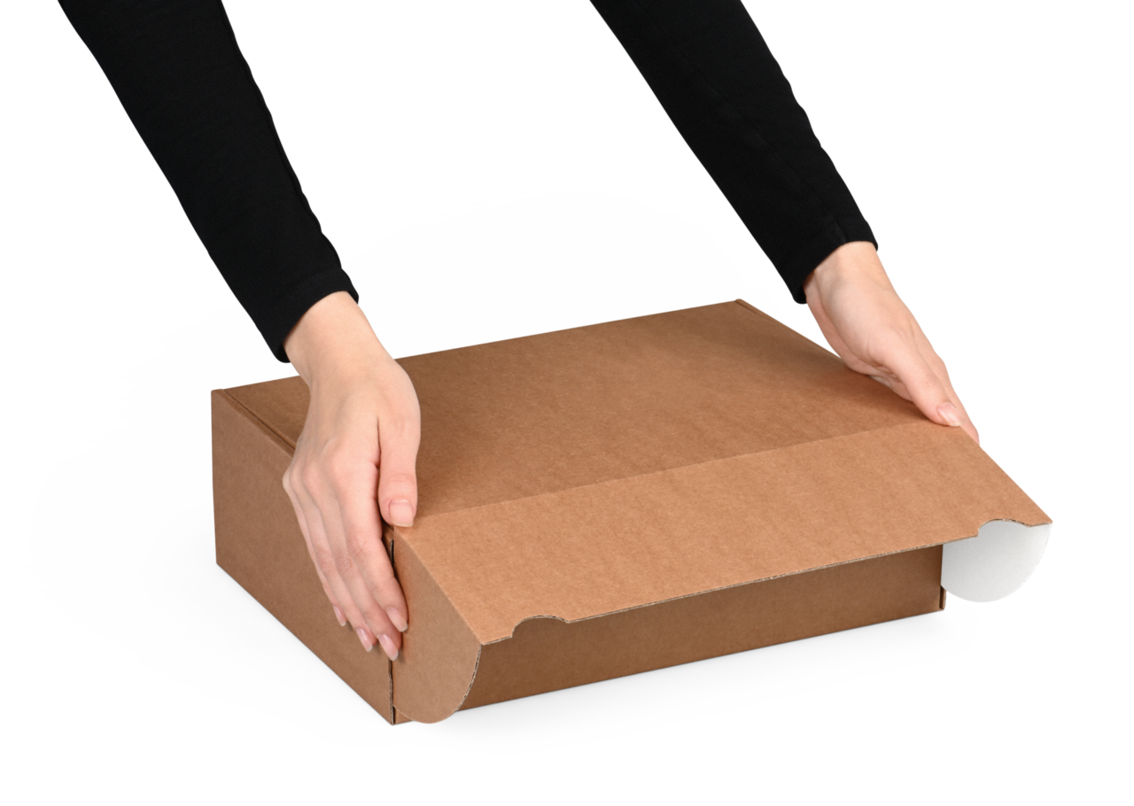 zum Verschliessen dienen die praktischen Einstecklaschen