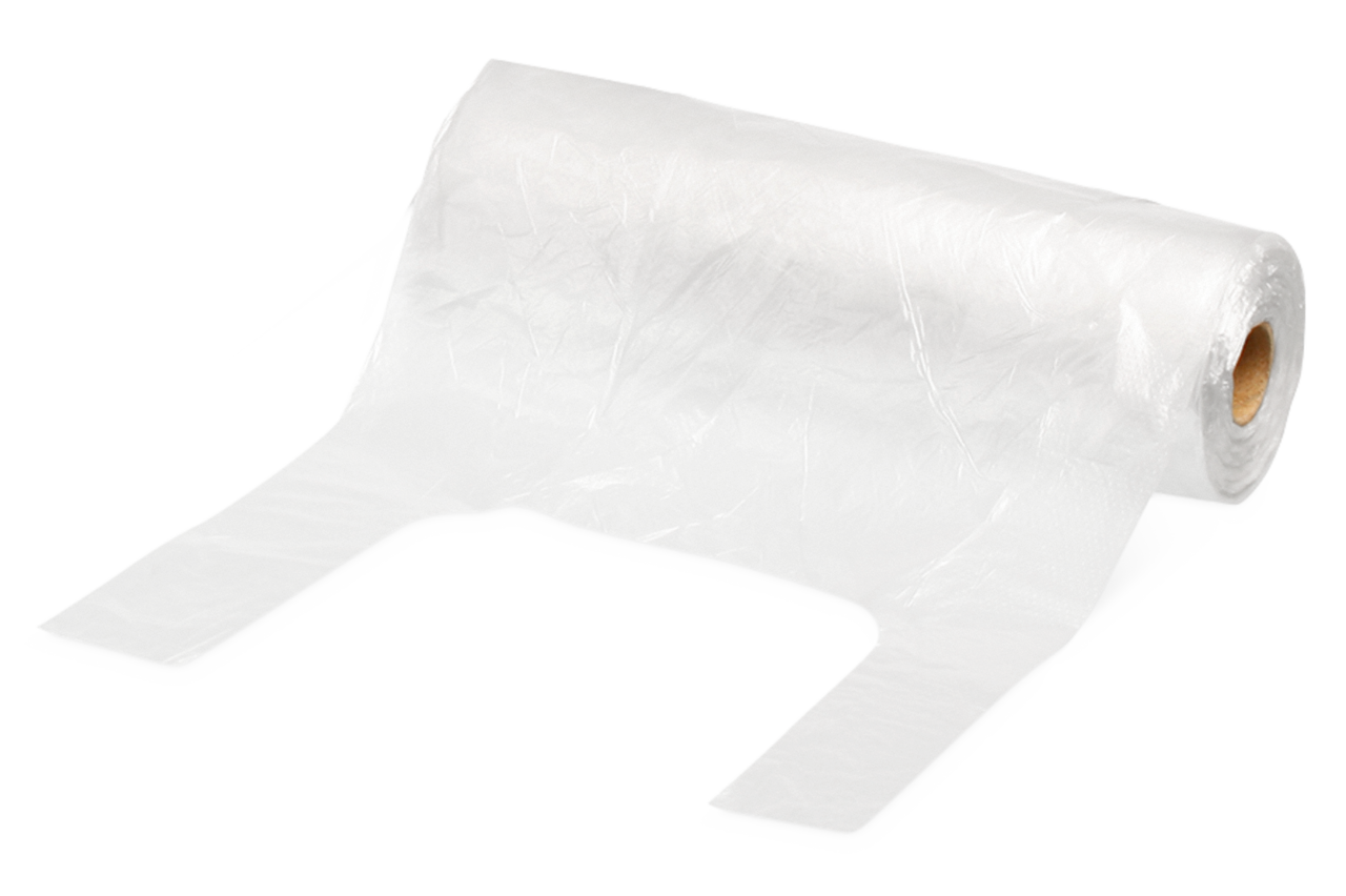HDPE-Knotenbeutel 210×110×380 mm, 8 µm, Rolle zu 250 St.