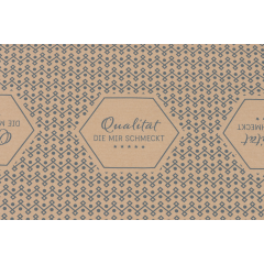 Duplex-Papier 40×32 cm --, «Genuss» braun