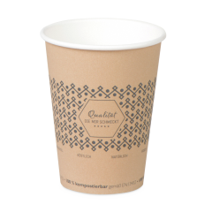 Einweg-Kaffeebecher to go 0.30 l, Ø 90 mm, «Genuss»
