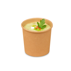 Pappbecher/Suppenbecher braun PREMIUM