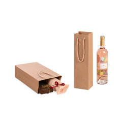 Geschenktasche aus Kraftpapier natur braun